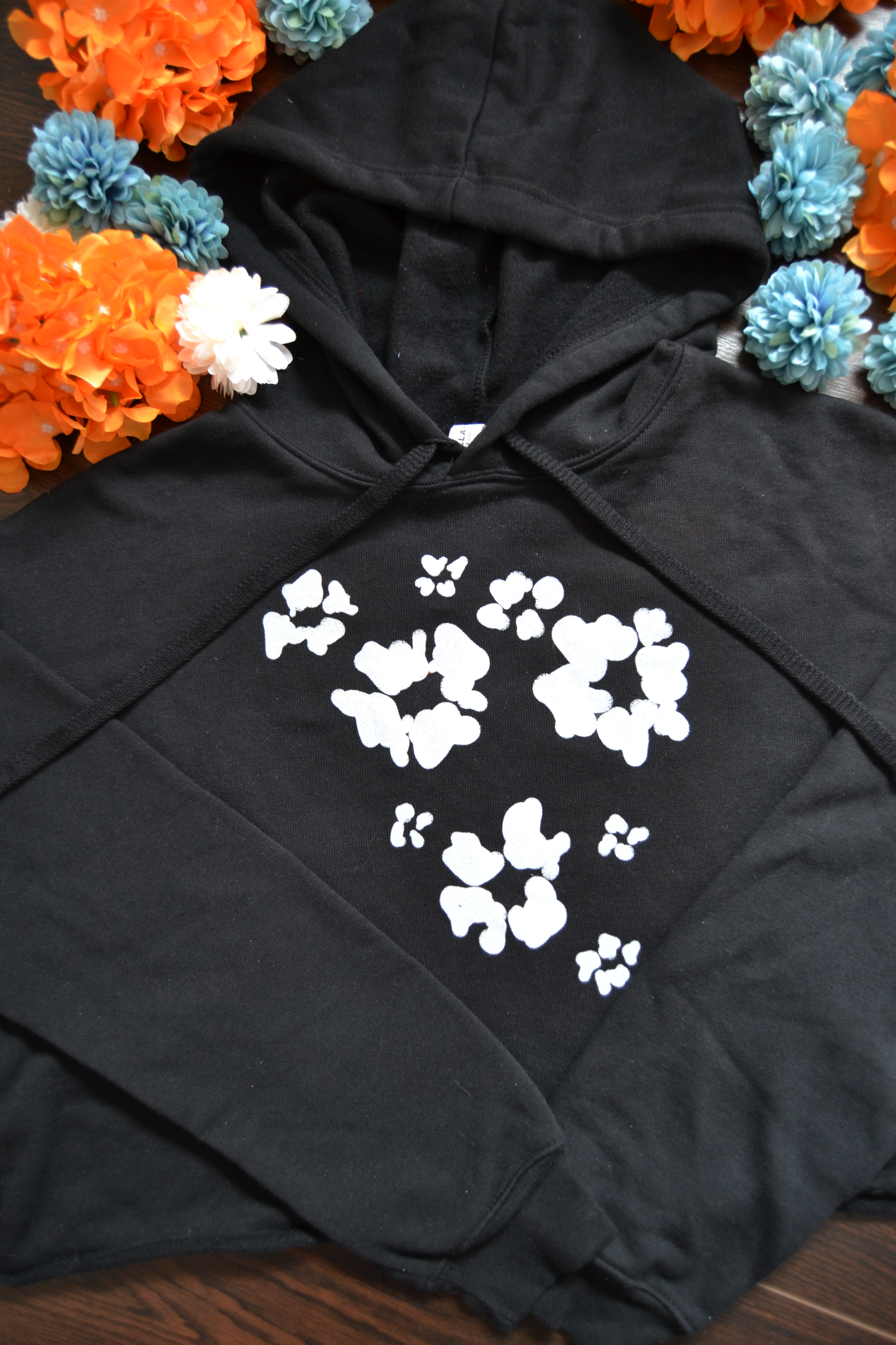 Abstract Flower Crop Hoodie