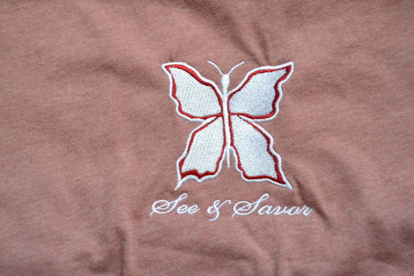 Embroidered Butterfly Relaxed T-Shirt