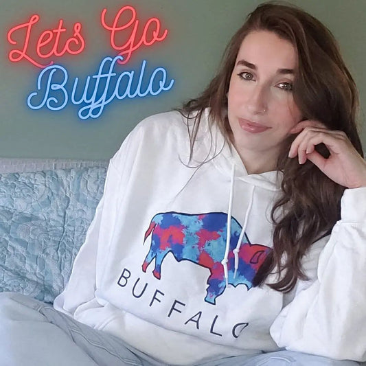Red & Blue Buffalo Hoodie (Unisex)