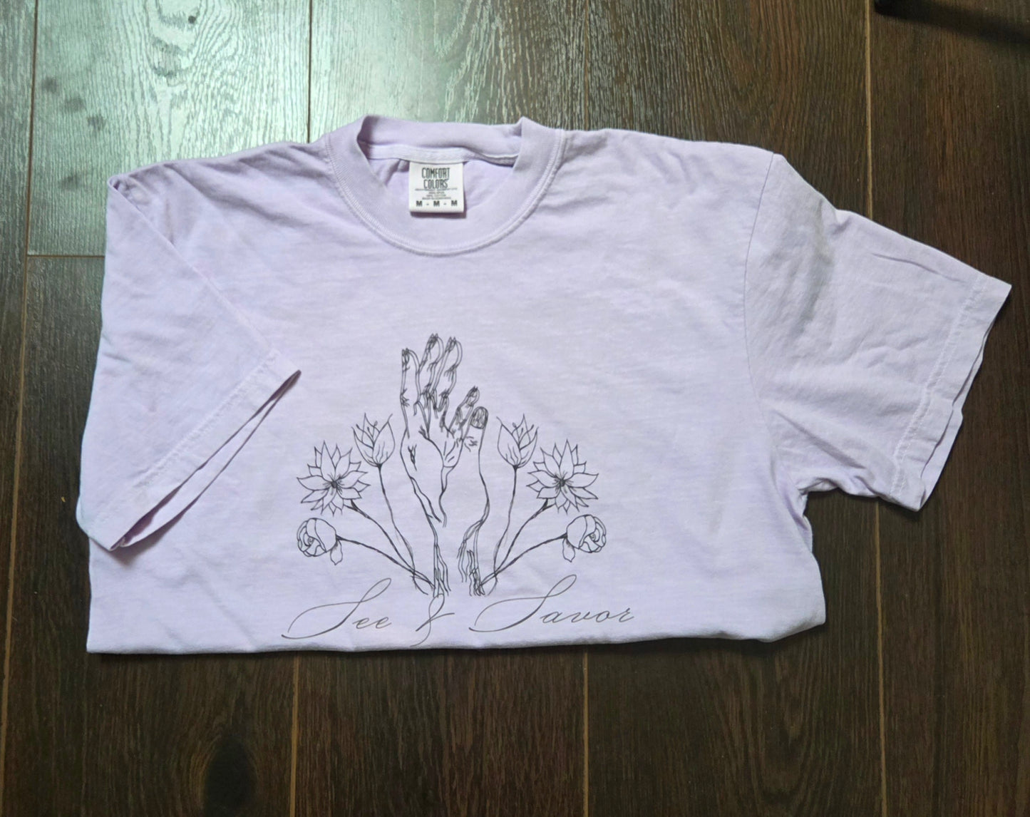 Hand & Flowers Design - Comfort Colors T-Shirt