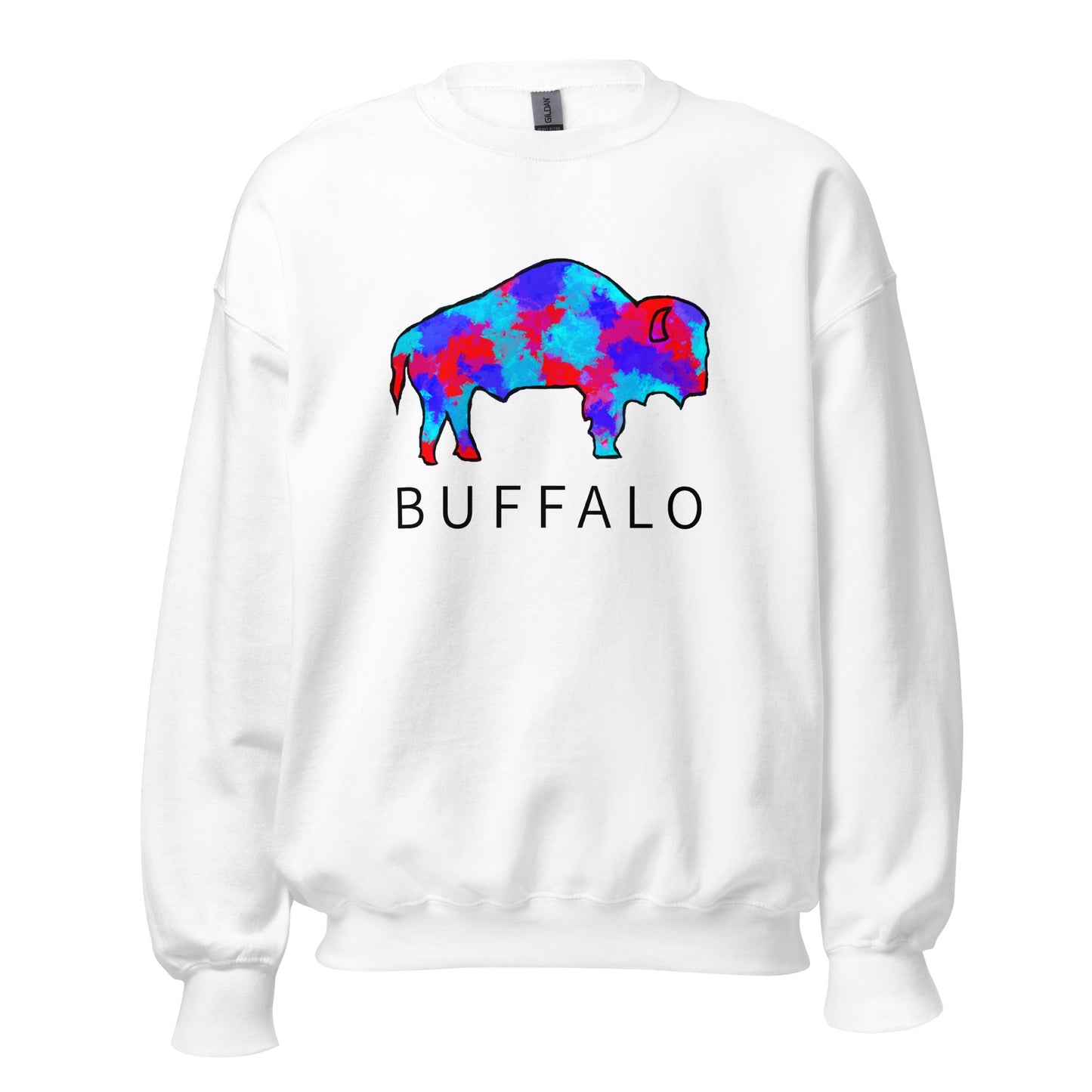 Red & Blue Buffalo Sweatshirt (unisex)