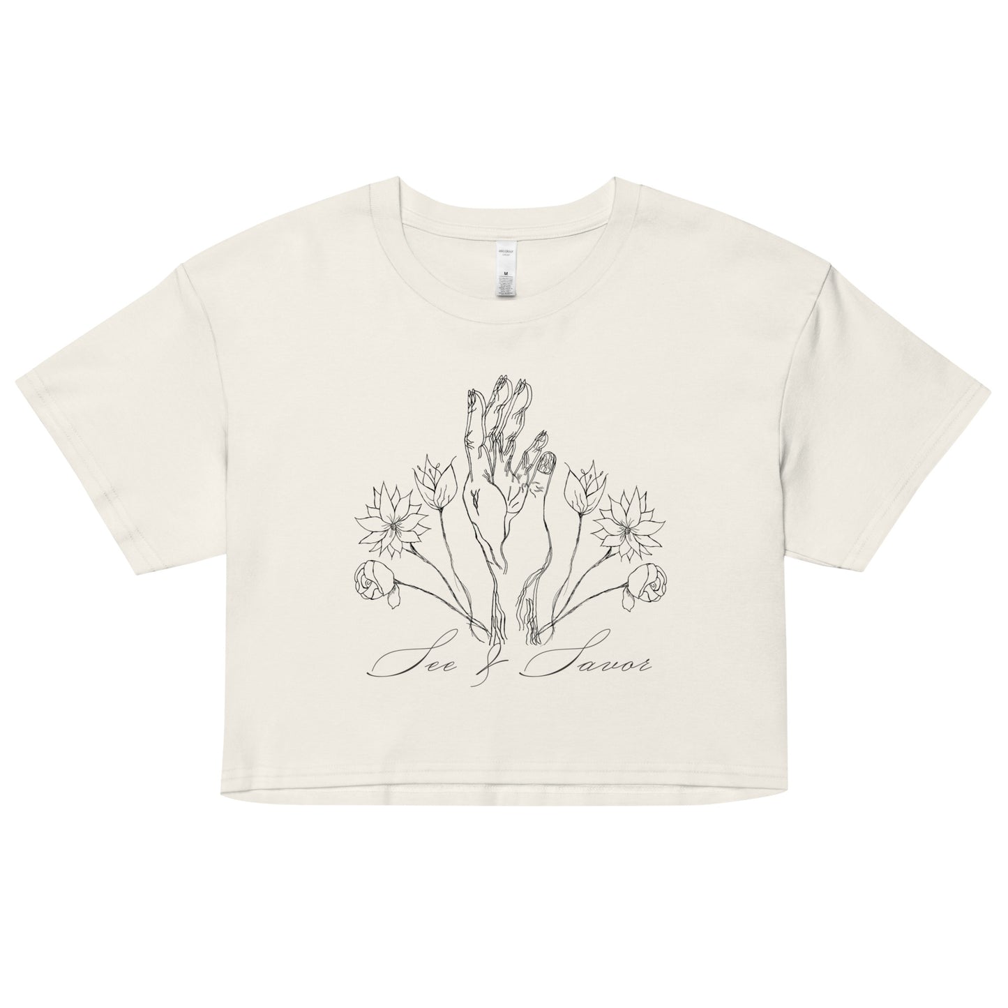 Hand & Flowers crop top