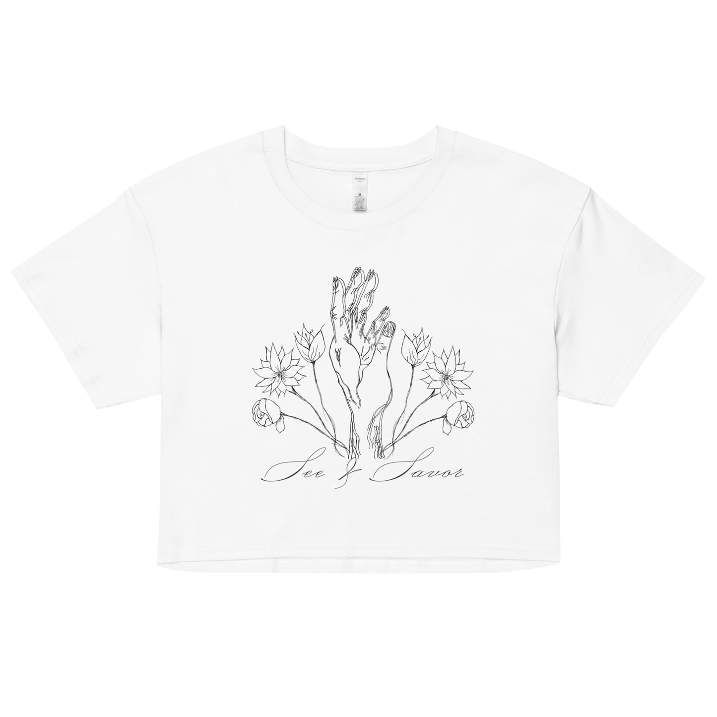 Hand & Flowers crop top