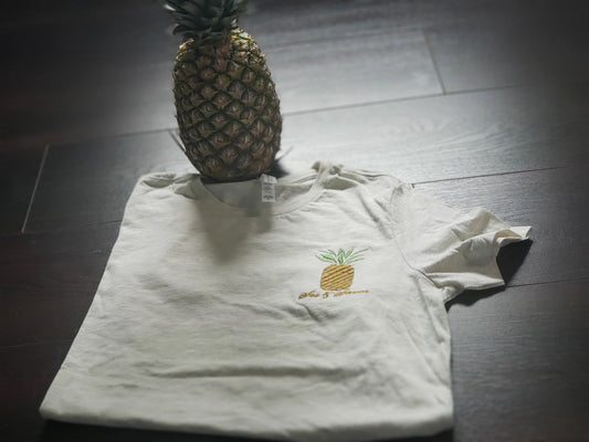 Embroidered Pineapple T-Shirt