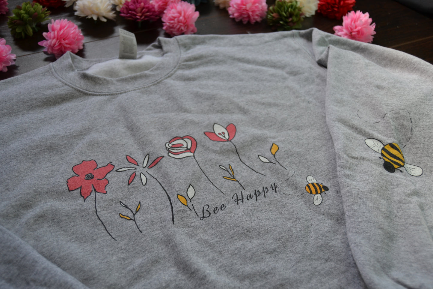 Bee Happy Sweatshirt (Unisex)