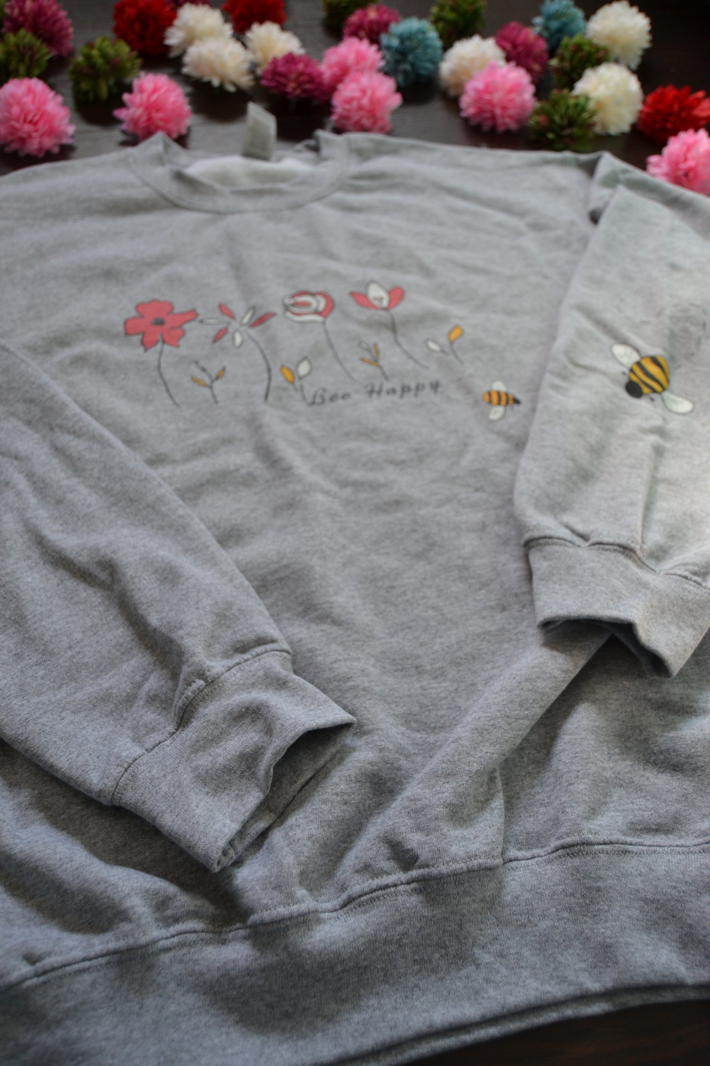 Bee Happy Sweatshirt (Unisex)