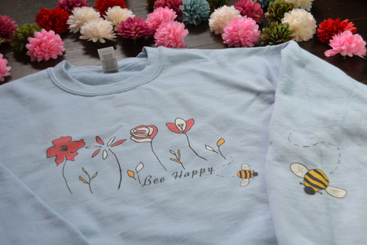 Bee Happy Sweatshirt (Unisex)