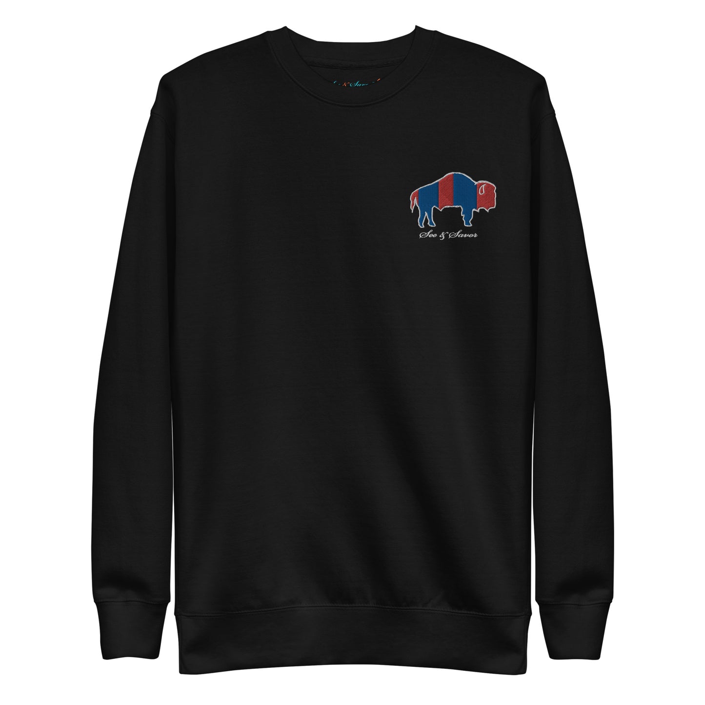 Embroidered Buffalo Fleece Pullover (Unisex)